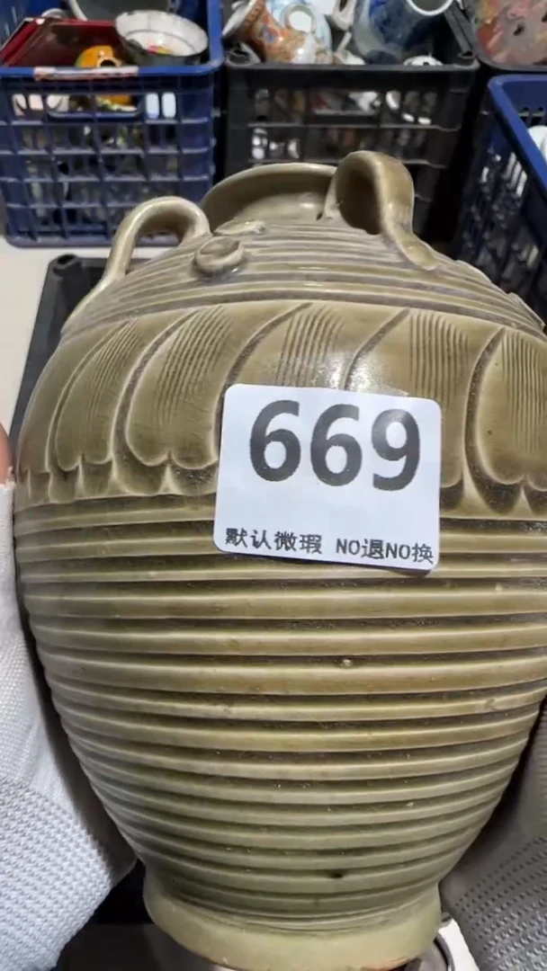 瓷片藝*人亿容工艺品669