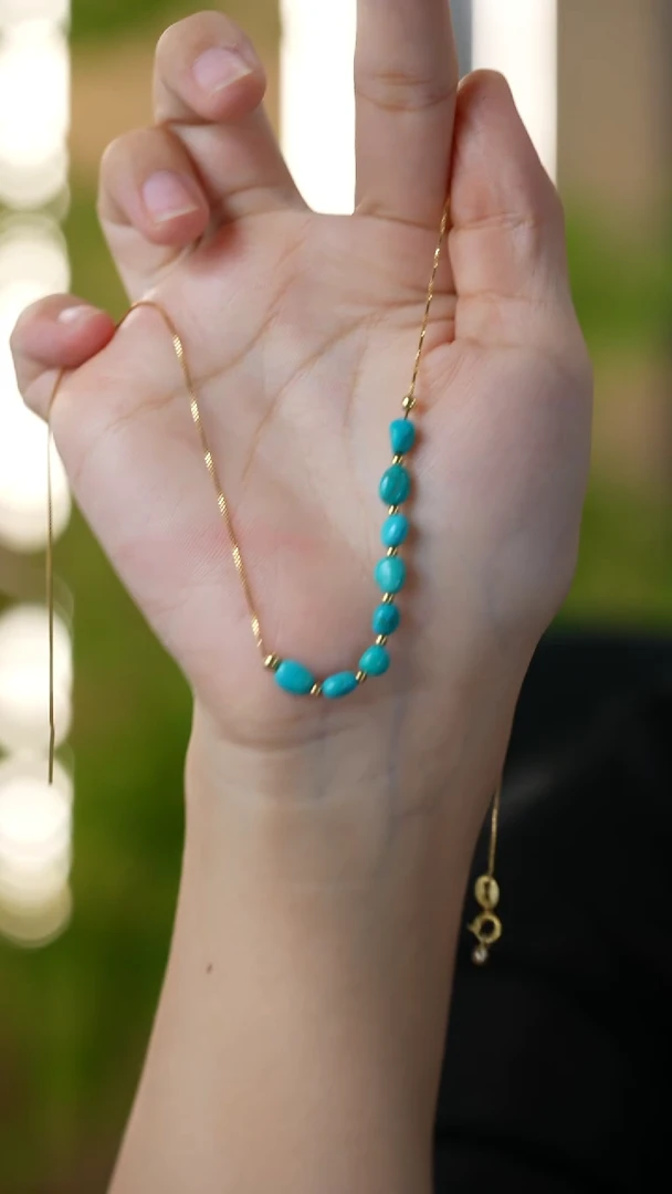 未镶嵌绿松石项链秒拍号8