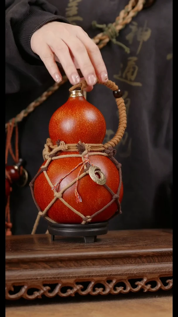 167号精品天然大漆酒葫芦一物一拍~