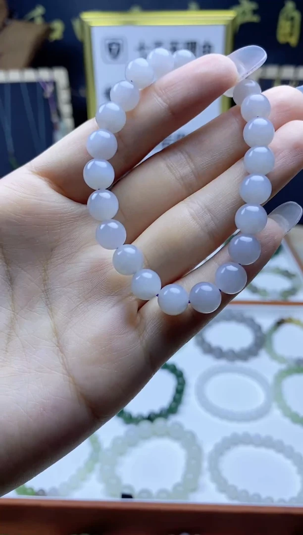 未镶嵌手串和田玉烟紫手串
