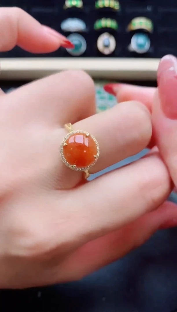 【闪购商品】翡翠戒指银S925镶嵌508050