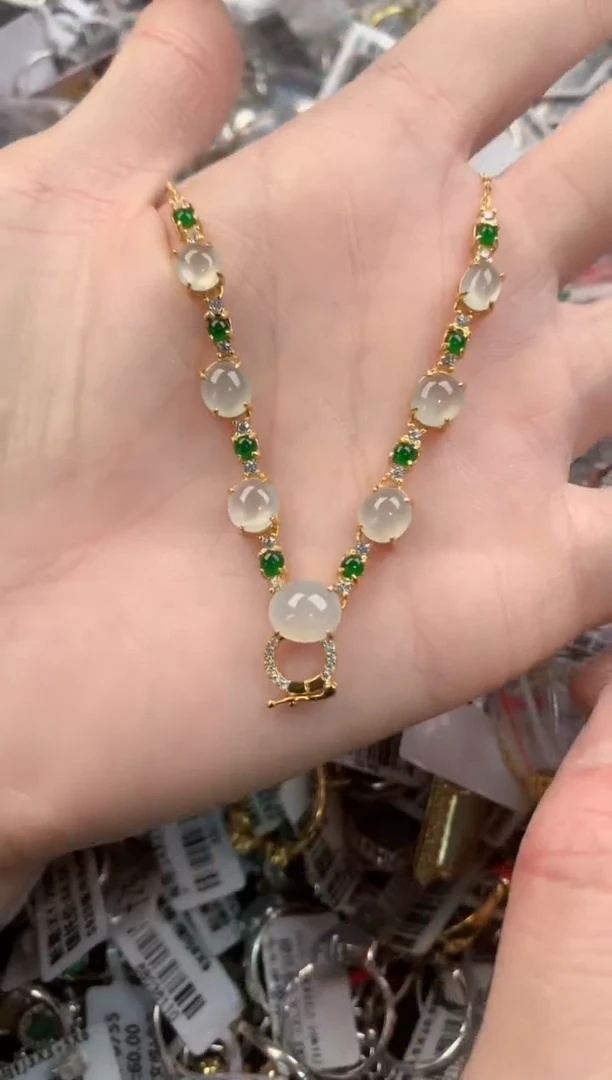 银S925镶嵌戒指翡翠555          5