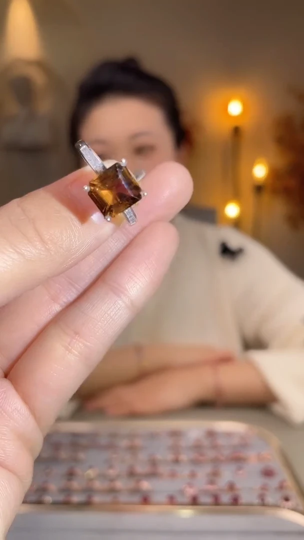 银S925镶嵌手饰碧玺手饰