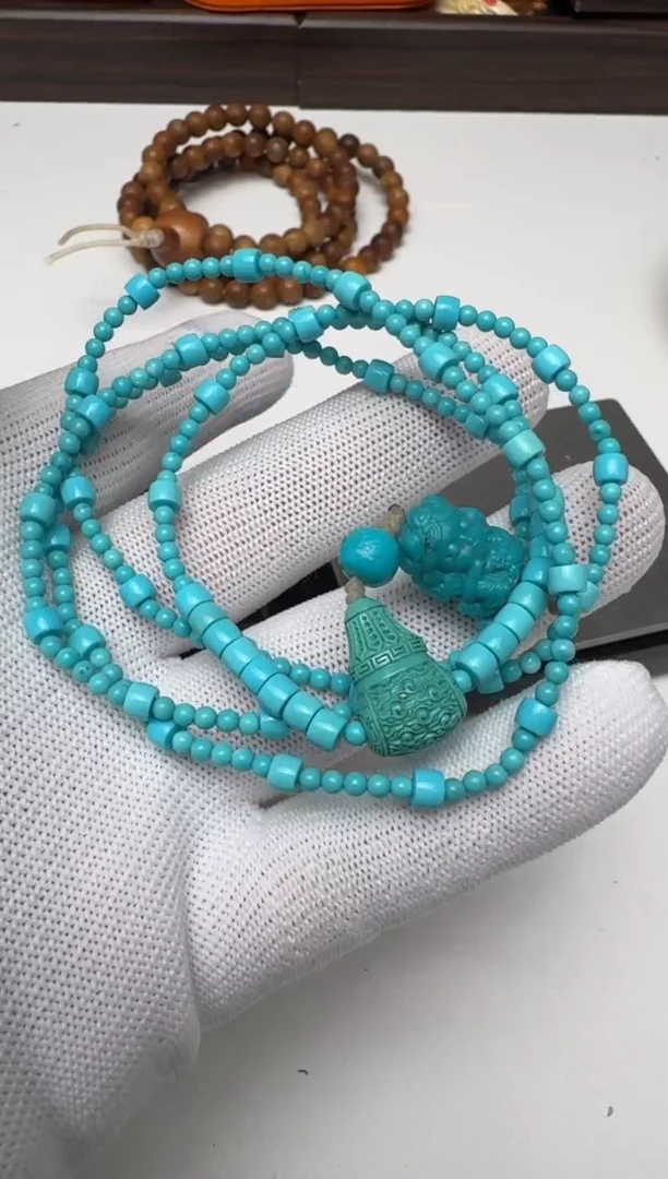 未镶嵌绿松石手链文玩文玩