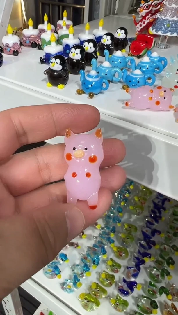 手工艺品琉璃小猪