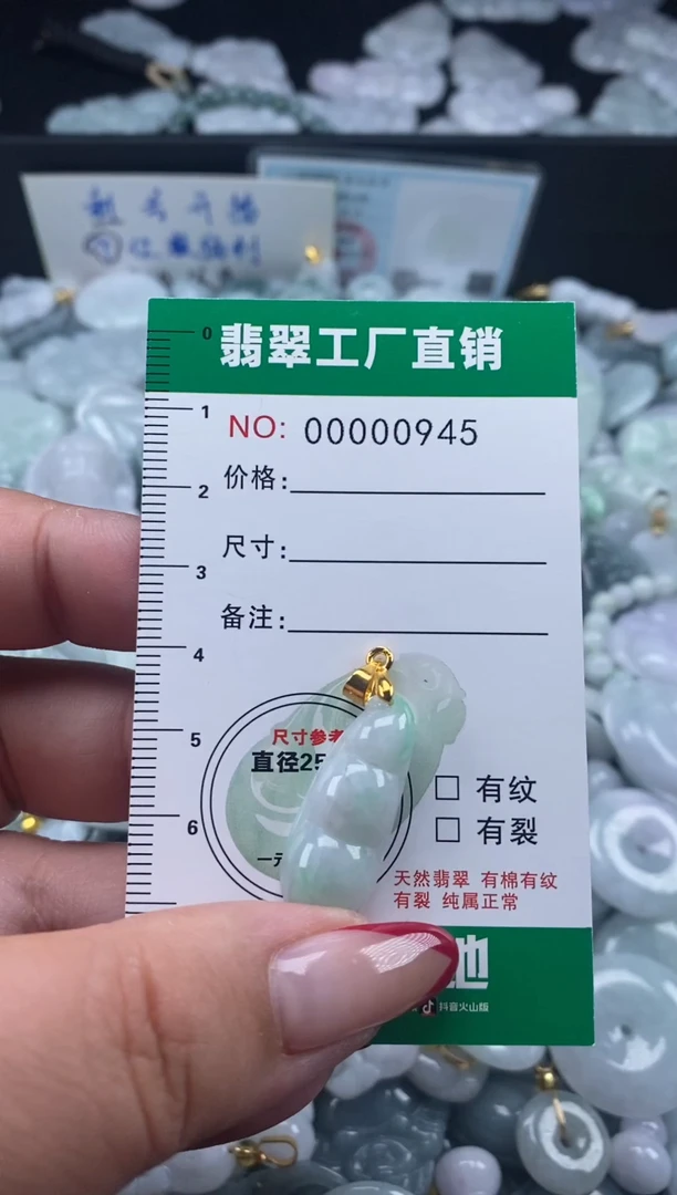 翡翠未镶嵌颈饰天然A货翡翠0945