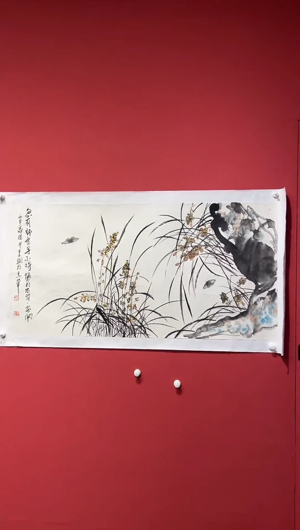 国画李纲-8平尺-国画作品-金