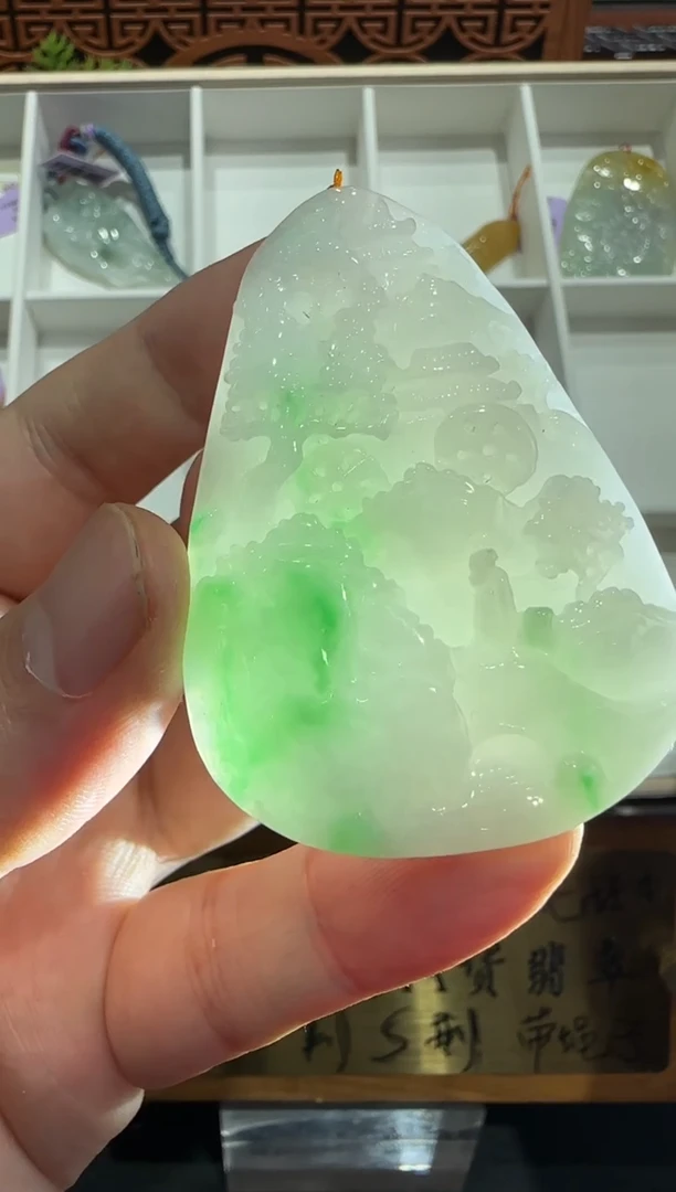 未镶嵌挂件翡翠A货翡翠多样性孤品