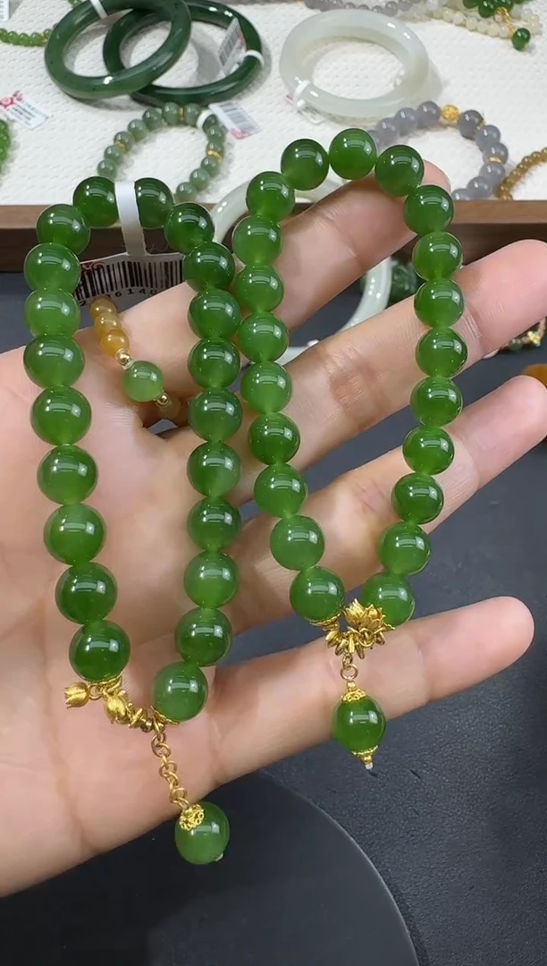 手串18K金镶嵌和田玉H0510-S564-107/多样性一件