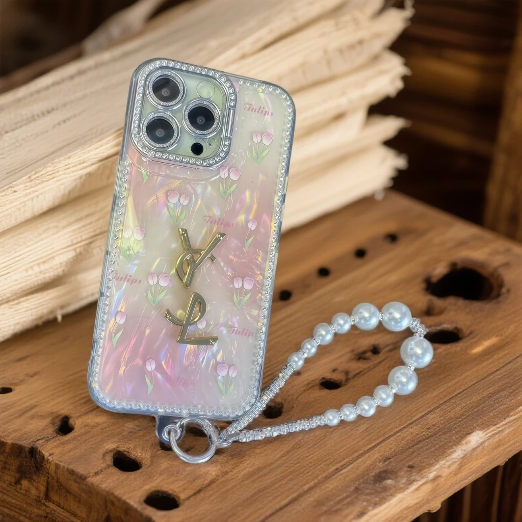 高级镜头支架郁金香手机壳适用苹果16ProMax/iPhone15/14/13/12