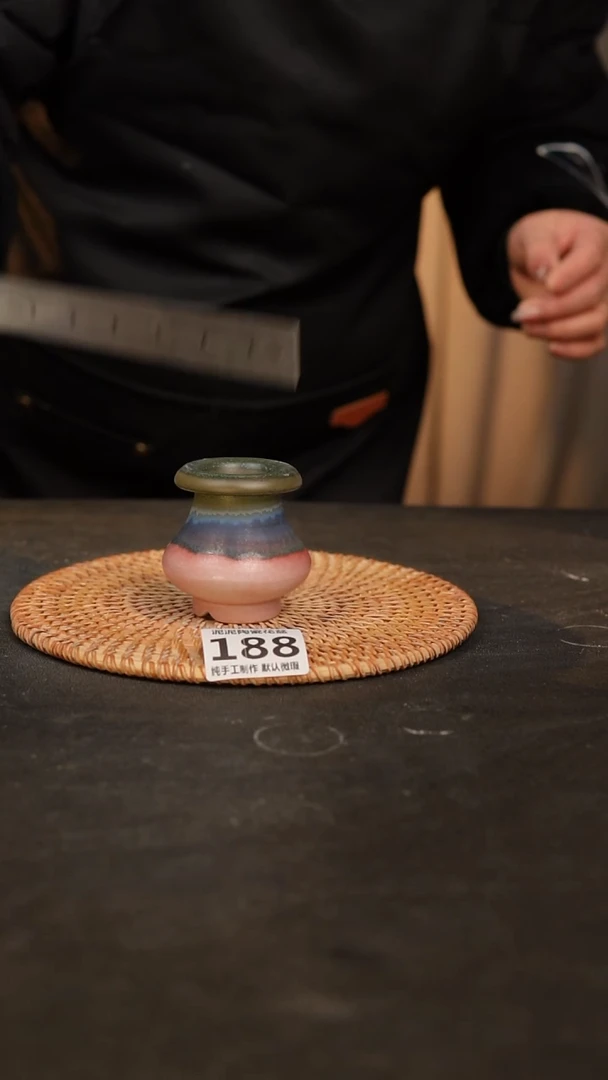 【闪购商品】瓷片188泥泥手工花盆口3高6