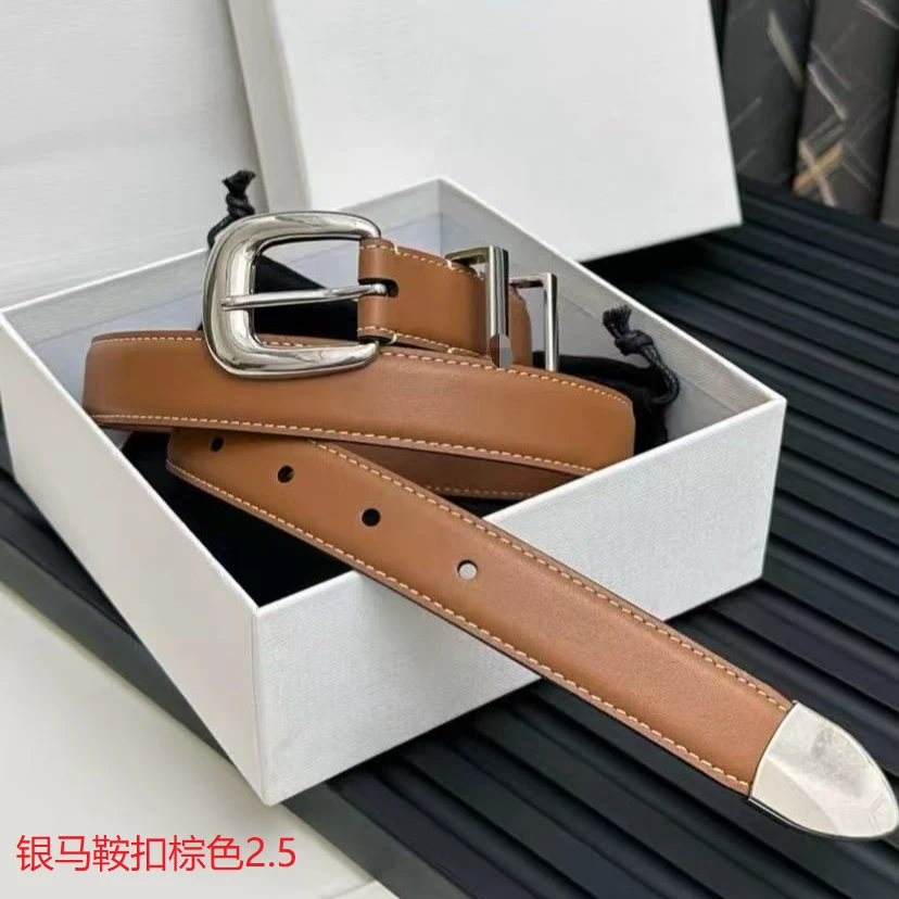 银色方马鞍扣女款腰带按尺码表拍国码长度