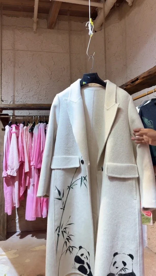 手绘毛呢大衣11111111111