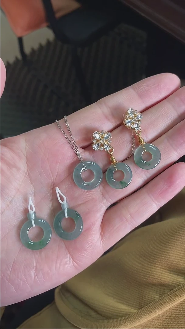 【闪购商品】定制翡翠套链合金13295号