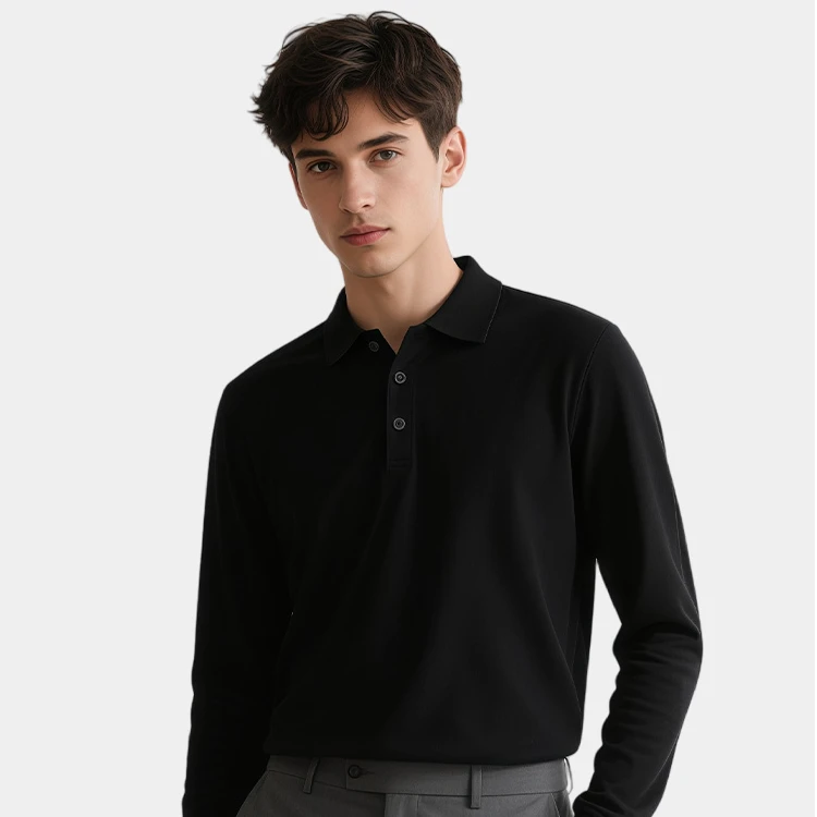 【定制品 48小时发货】探险家三防全棉丝光长袖POLO-ZB