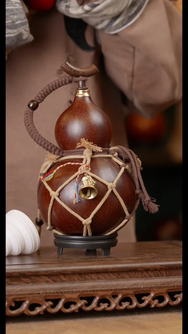 166号精品天然大漆酒葫芦一物一拍~