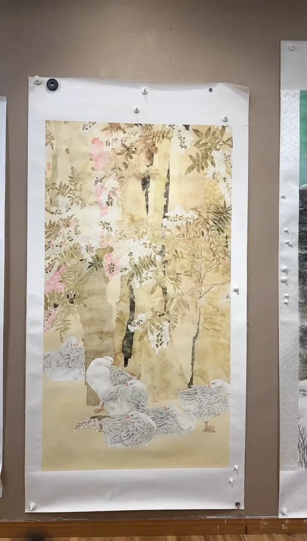 【闪购商品】国画绘画作品16平尺花鸟