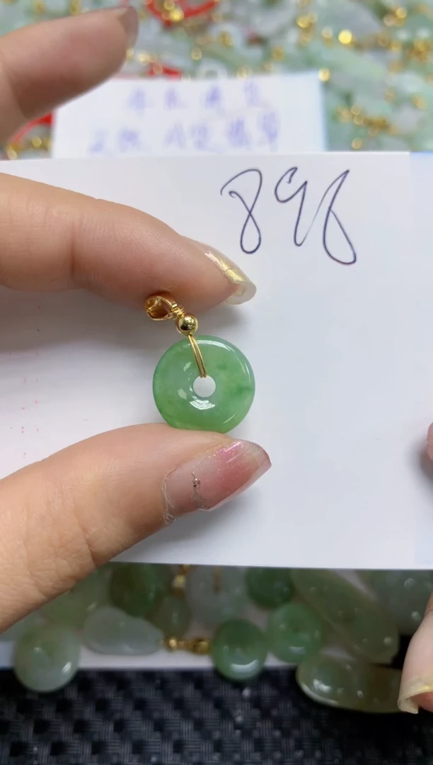 【闪购商品】翡翠颈饰合金天然A货翡翠