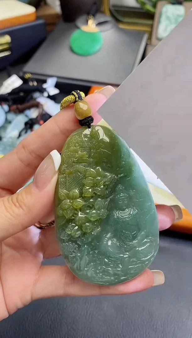 颈饰未镶嵌翡翠缅甸天然翡翠