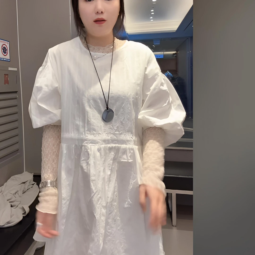 【李童家】韩国正品代购 25年新款白色裙子