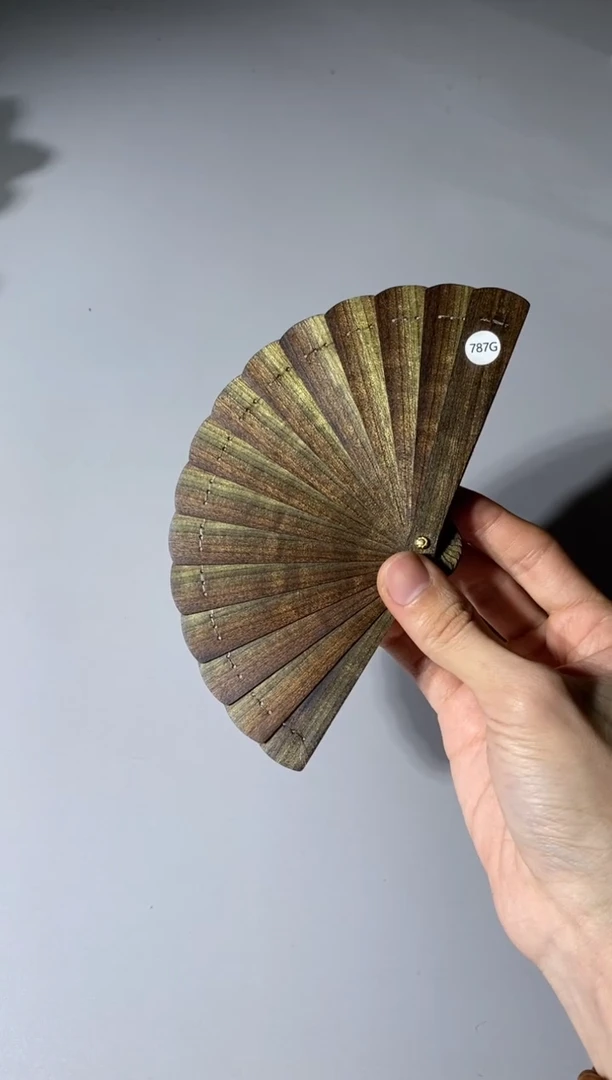 金丝楠787号10cm金丝楠木小叶桢楠掌中扇