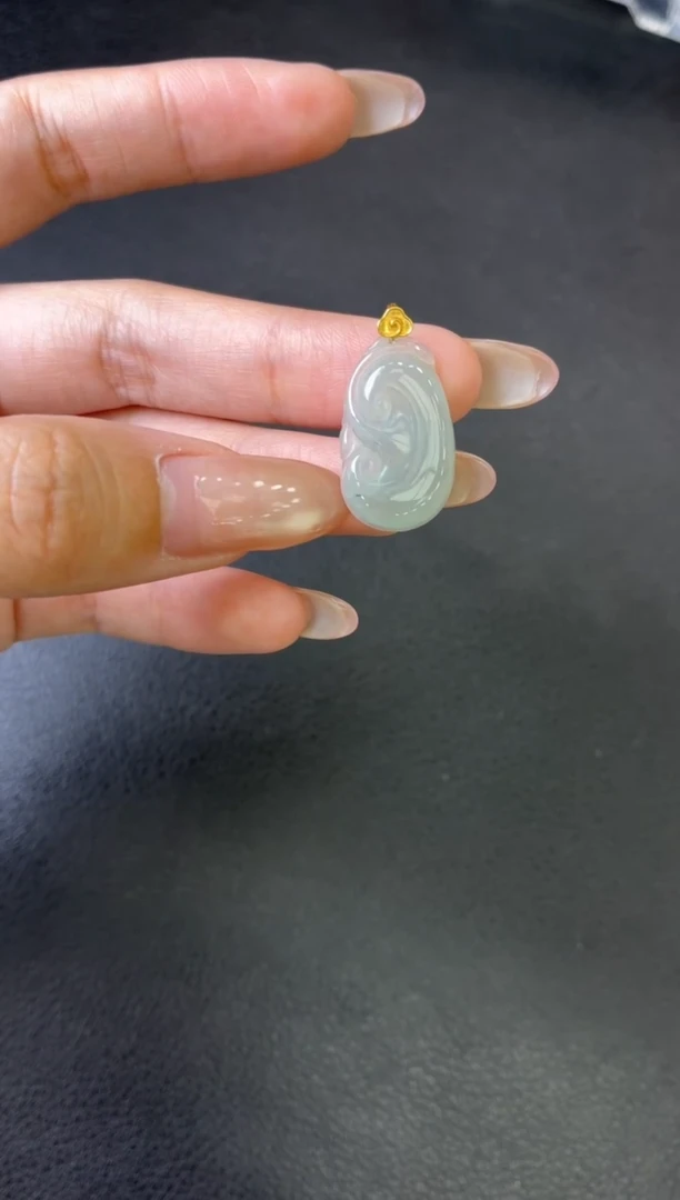 吊坠(不含链)18K金镶嵌翡翠吊坠 多样性发一件