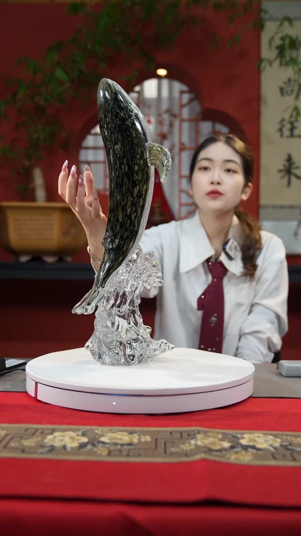 【闪购商品】琉璃手工艺品鲸鱼