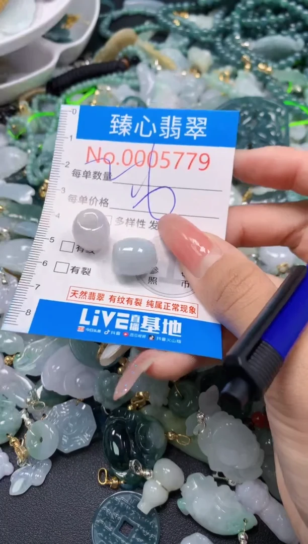 翡翠未镶嵌颈饰5779