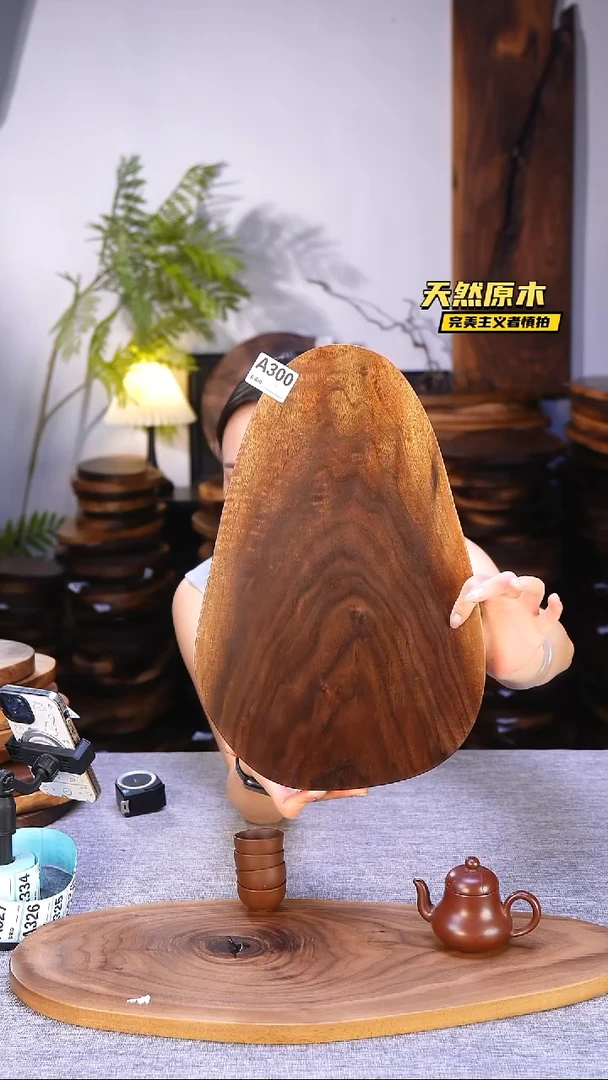 木北美黑胡桃原木.干裂疤结不属于商品质量问题完美主义者慎拍