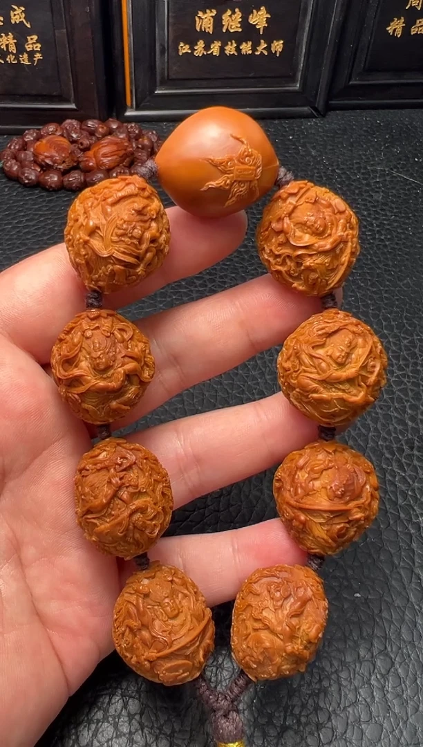 手串/手链橄榄核回血白老九本工2.3铁核八大明王手串