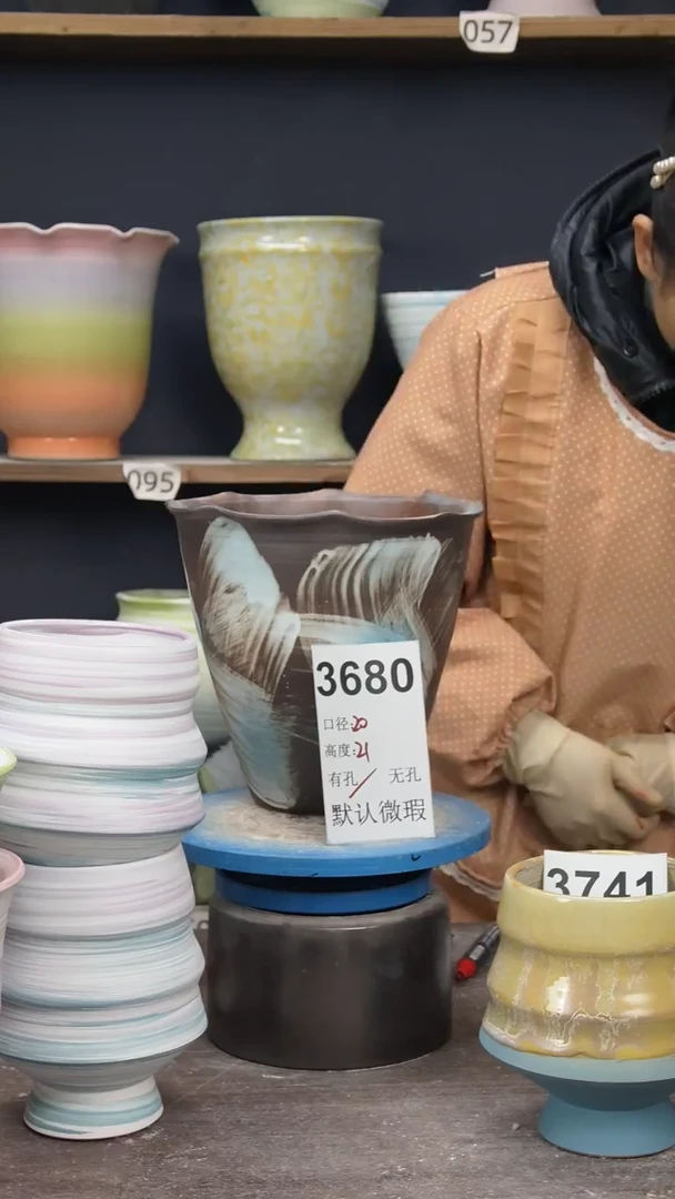 景德镇陶园花盆3680