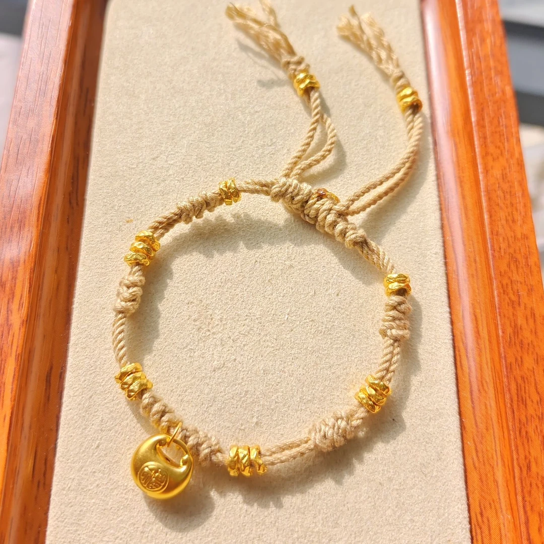足金999 胖福盘缠编绳（卡5盘缠*20+胖福编好发）精品