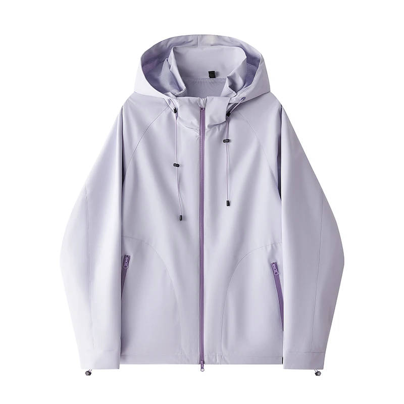 2025年春季糖果色情侣户外夹克连帽休闲外套7