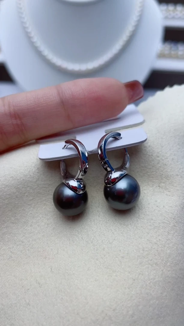 【闪购商品】海水珍珠耳饰银S925镶嵌W73
