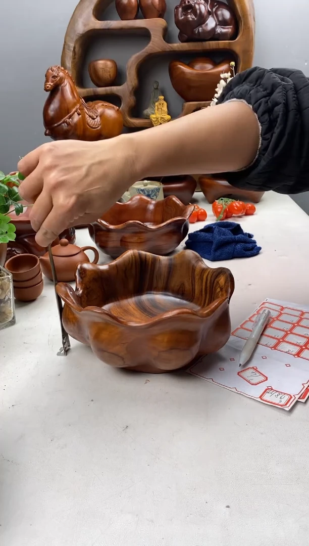 香樟木2香樟木荷叶果盆