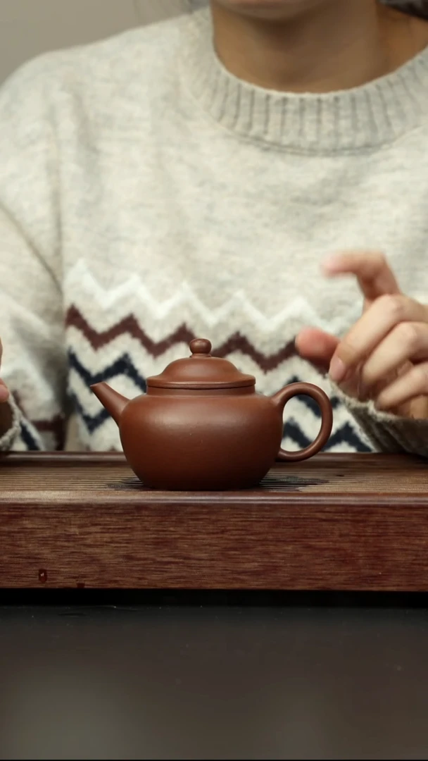紫砂茶壶底槽清 笠帽水平