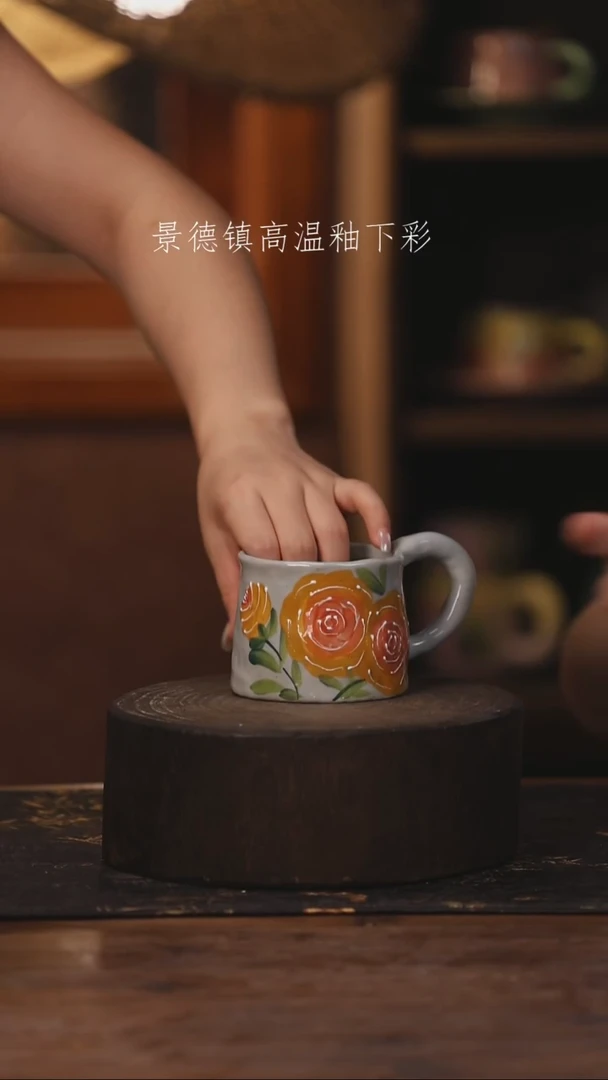 陶瓷景德镇高温釉下手绘陶瓷172