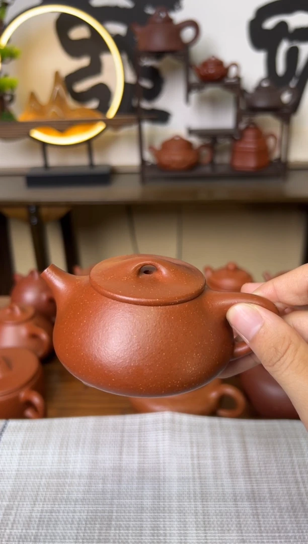 茶壶段泥红降坡景州石瓢壶125CC-甘来兵