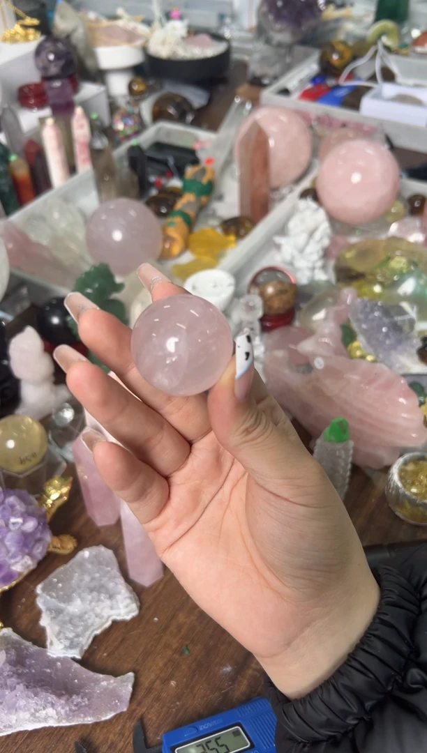 未镶嵌珠宝半成品水晶M859 约3.5cm