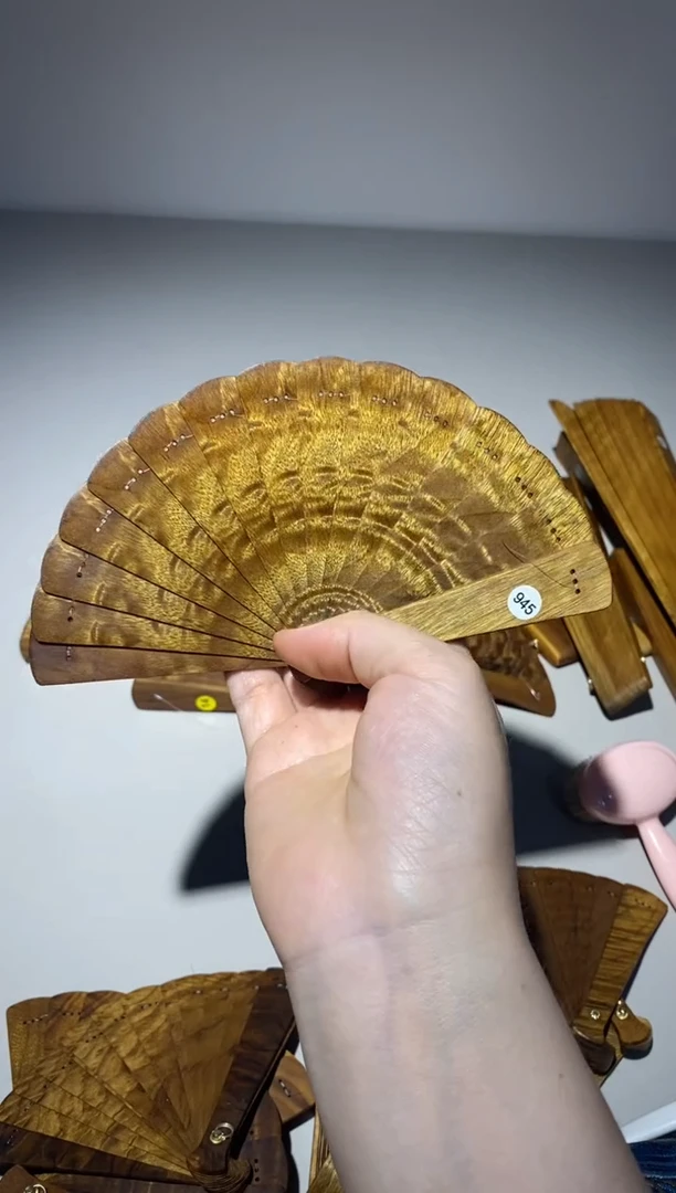 金丝楠10厘米金丝楠木小叶桢楠扇945