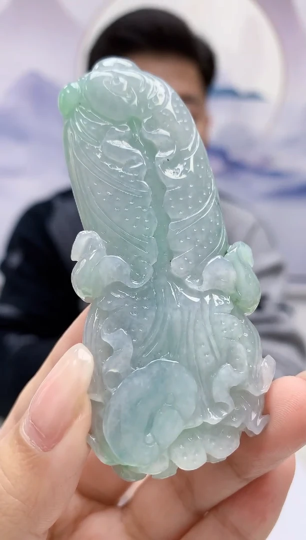 【闪购商品】定制翡翠未镶嵌4917kk-毛货挂件111