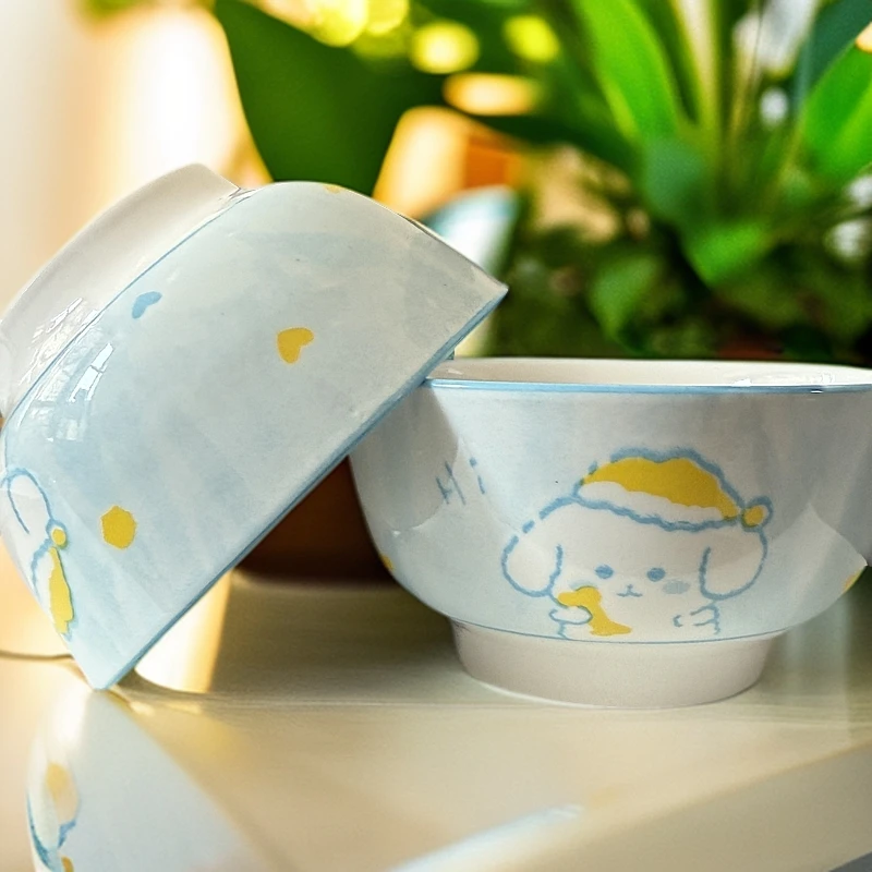 【新人福利】4只4.5英寸卡通小蓝狗米饭碗