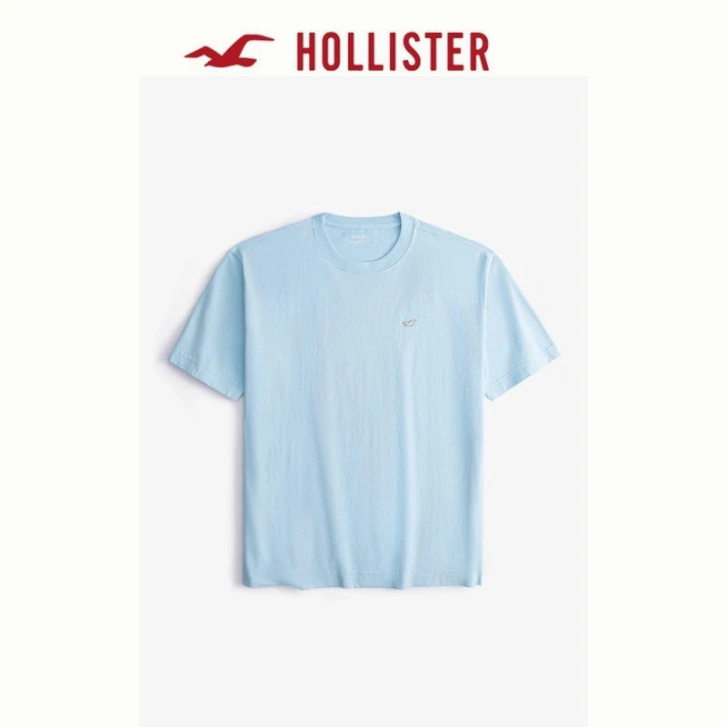 Hollister25夏季经典小海鸥情侣重磅棉质T恤男女装KI324-5285