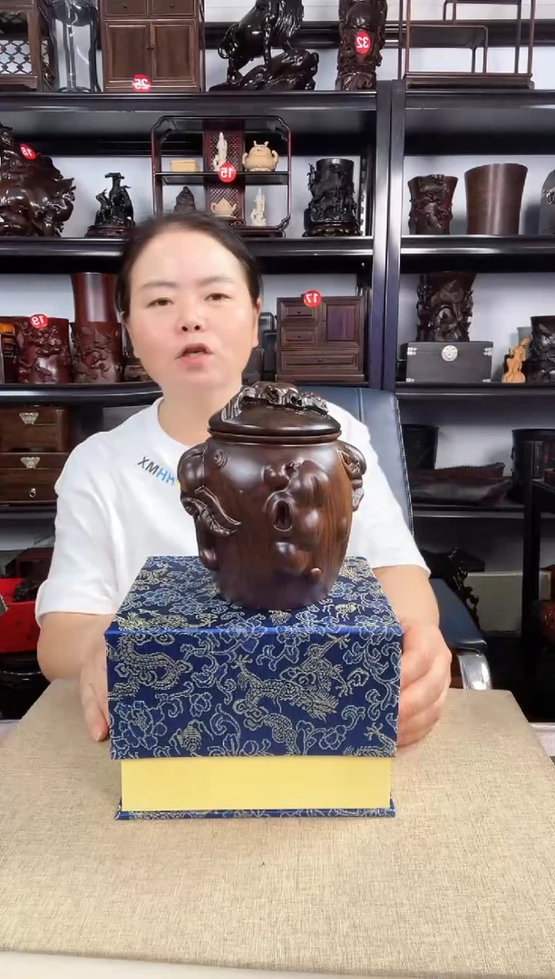 木新款茶叶罐老李红木工艺品