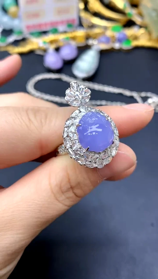 18K金镶嵌戒指翡翠335-中国好珍宝