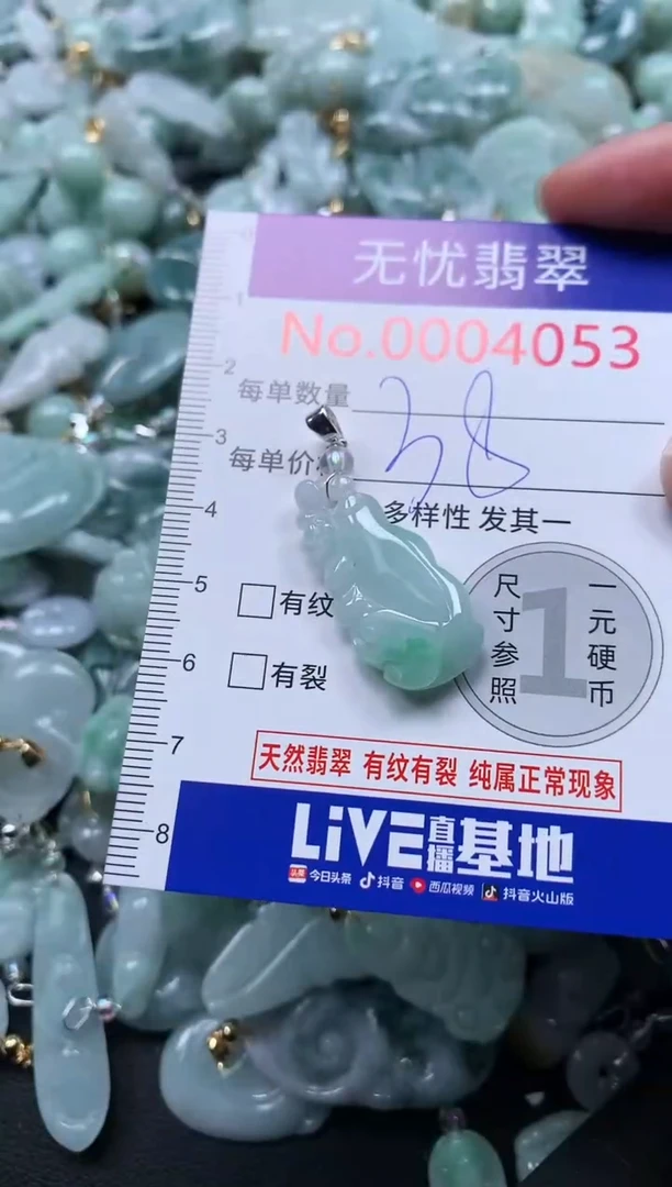 颈饰未镶嵌翡翠4053