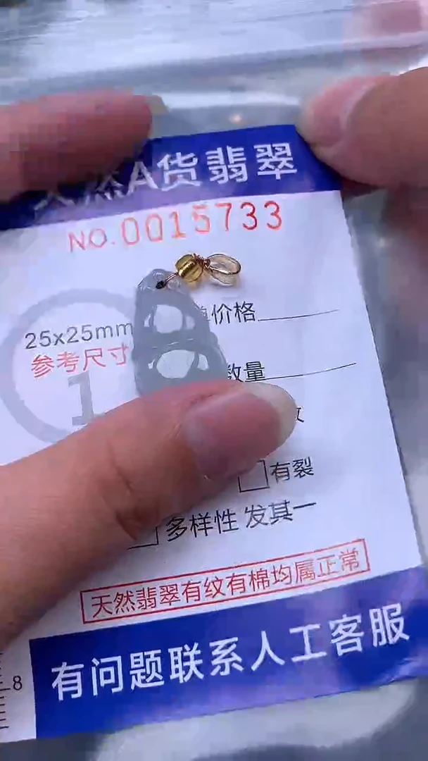 吊坠(赠链)未镶嵌翡翠1