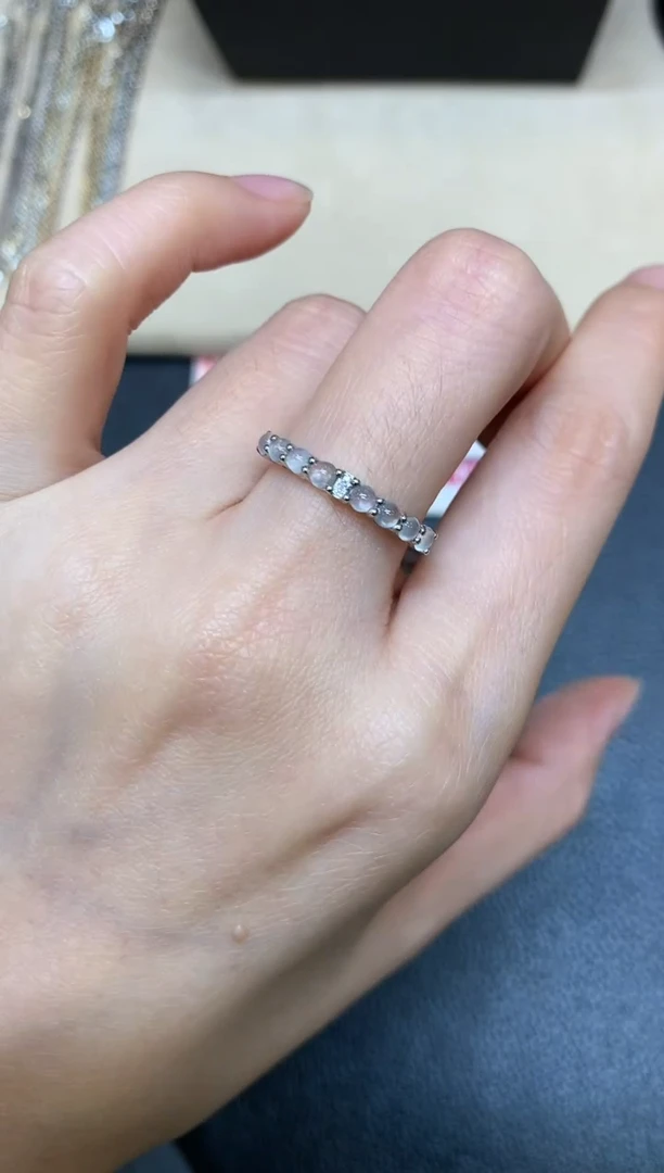 【闪购商品】翡翠戒指18K金镶嵌【无鉴赏期