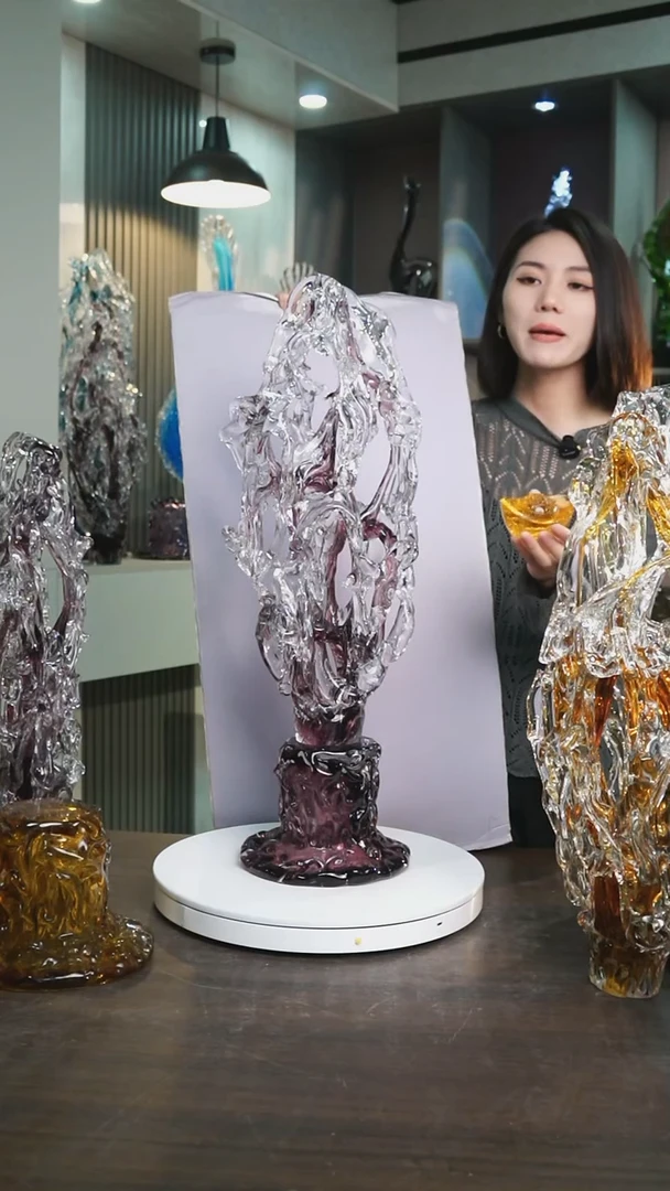 琉璃從**福紫色太湖石