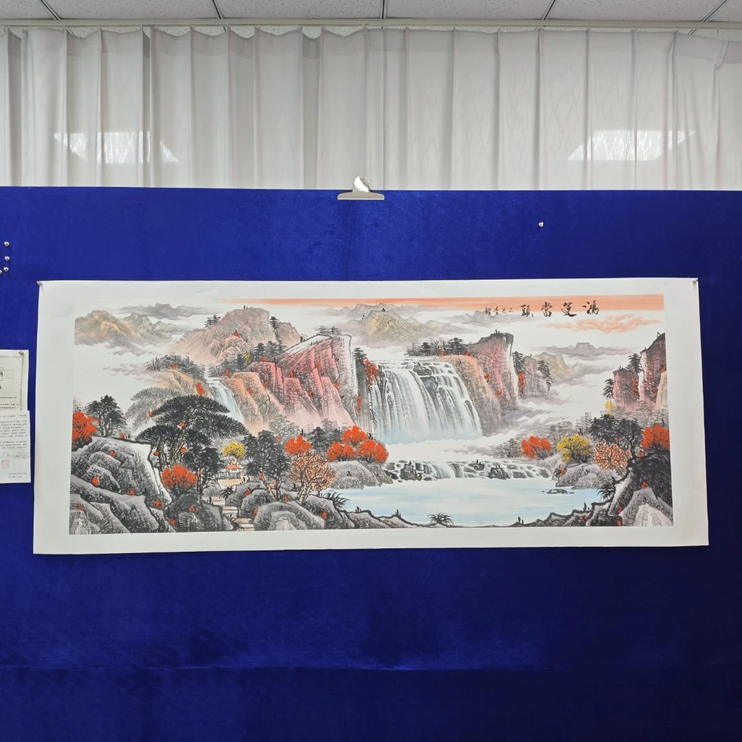 鸿运当头x李鲤手绘作品画芯尺寸180cm*70cm